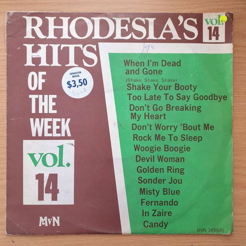 Rhodesia Hits of the Week Vol 14 - Vinyl LP Record - Very-Good+ Quality (VG+) (verygoodplus)