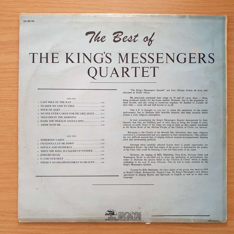 The Kings Messengers Quartet  The Best Of - Vinyl LP Record - Very-Good- Quality (VG-) (minus)