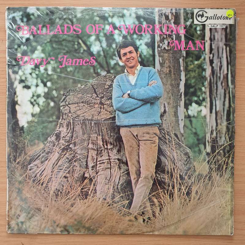 Davy James  Ballad Of A Working Man - Vinyl LP Record - Very-Good+ Quality (VG+) (verygoodplus)