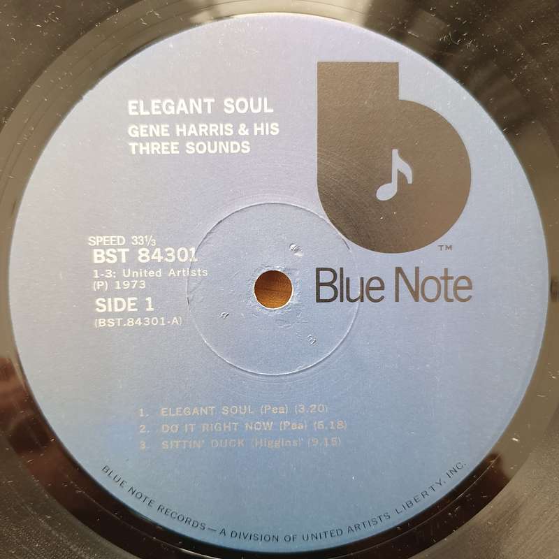 Gene Harris And His Three Sounds  Elegant Soul - Vinyl LP Record (VG+)