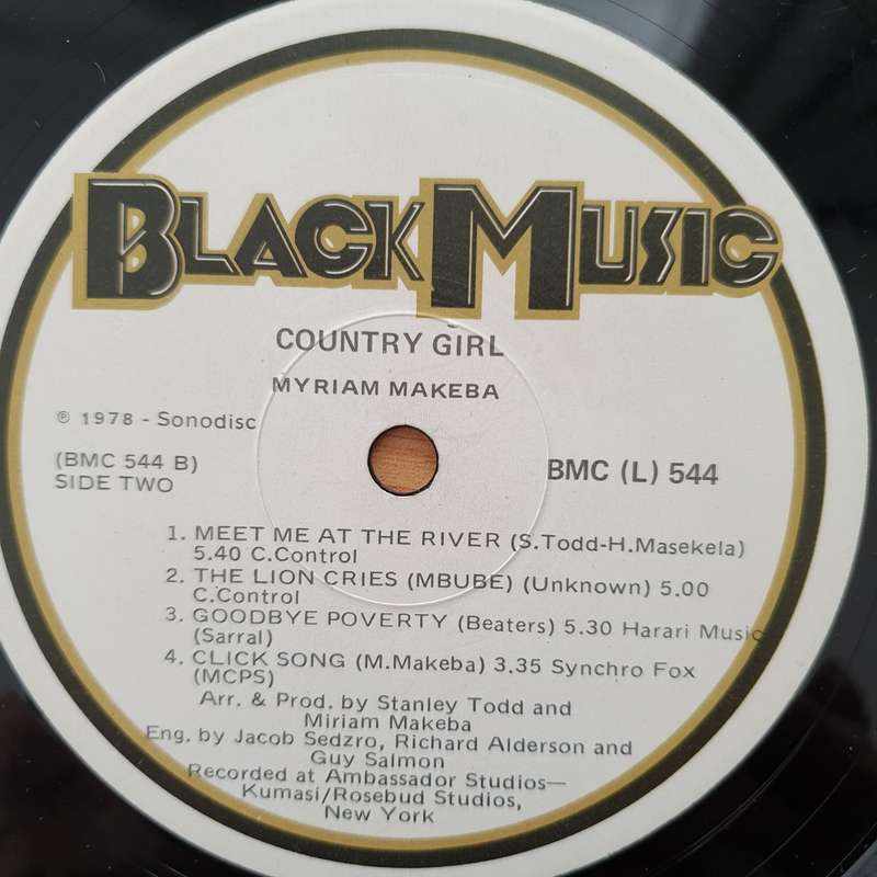 Myriam Makeba  Country Girl -  Vinyl LP Record - Very-Good Quality (VG)  (verry)