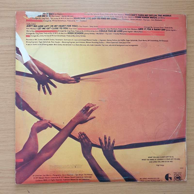 High Inergy  Turnin' On - Vinyl LP Record - Very-Good+ Quality (VG+) (verygoodplus)