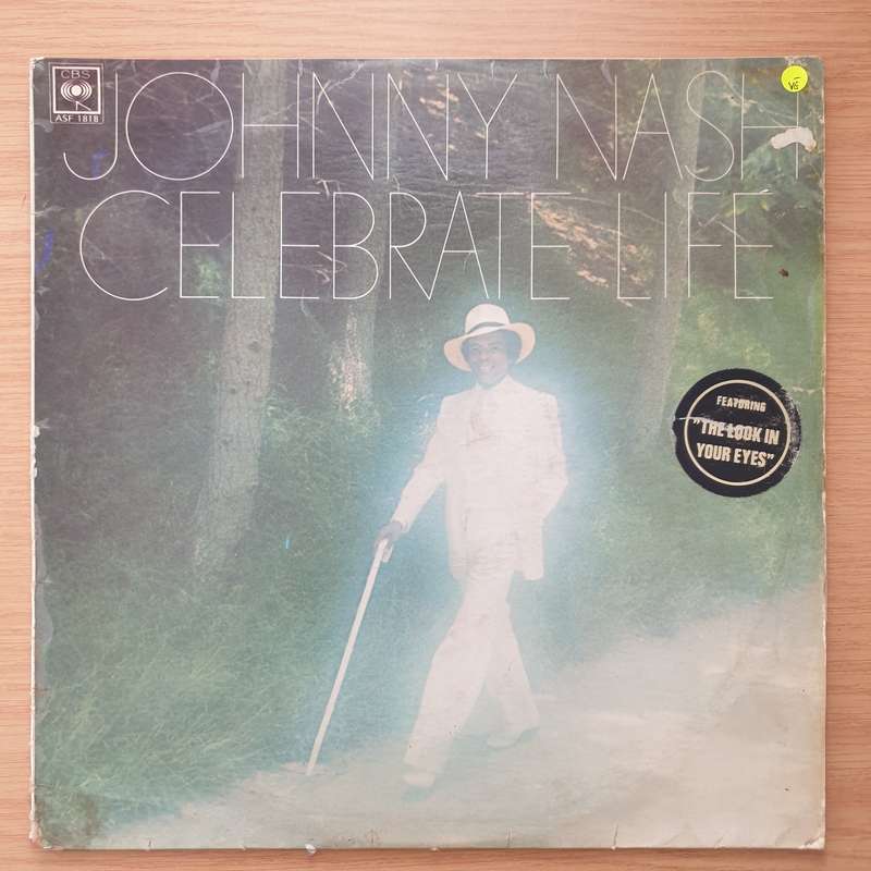 Johnny Nash  Celebrate Life  - Vinyl LP Record - Very-Good- Quality (VG-) (minus)