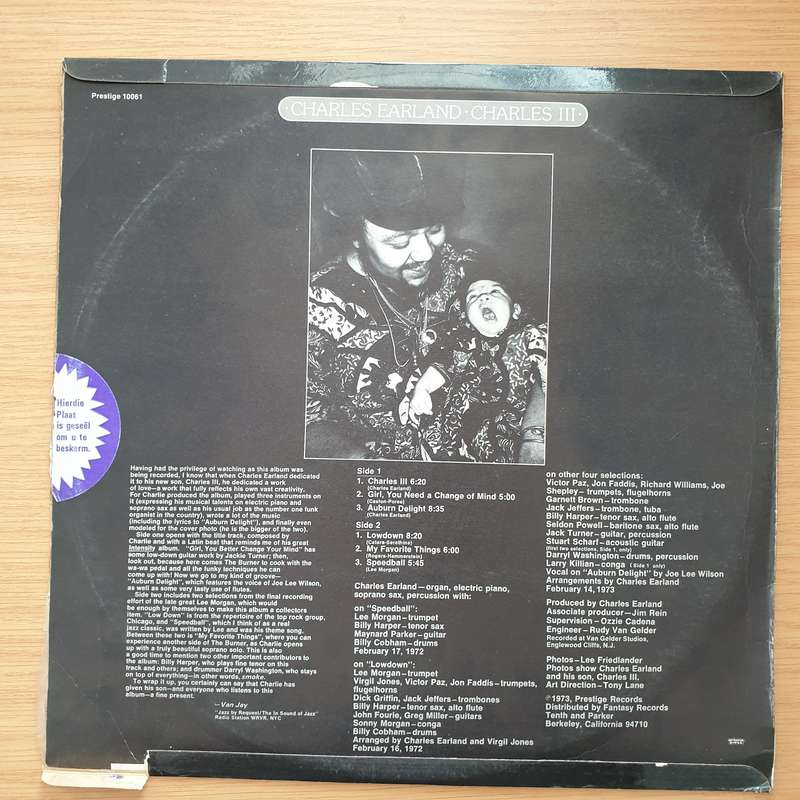 Charles Earland  Charles III - Vinyl LP Record - Very-Good+ Quality (VG+) (verygoodplus)