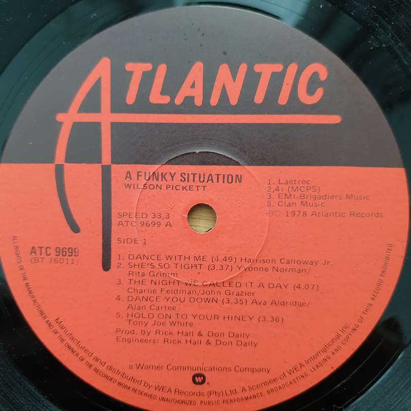 Wilson Pickett  A Funky Situation - Vinyl LP Record - Very-Good+ Quality (VG+) (verygoodplus)