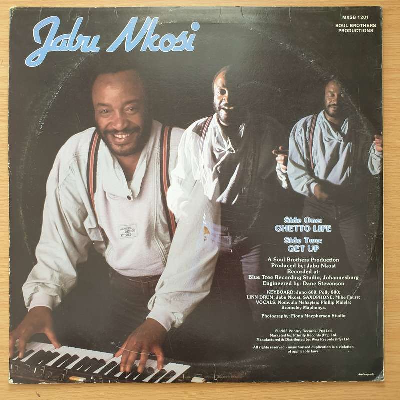 Jabu Nkosi  Ghetto Vibes - Vinyl LP Record - Very-Good+ Quality (VG+) (verygoodplus)