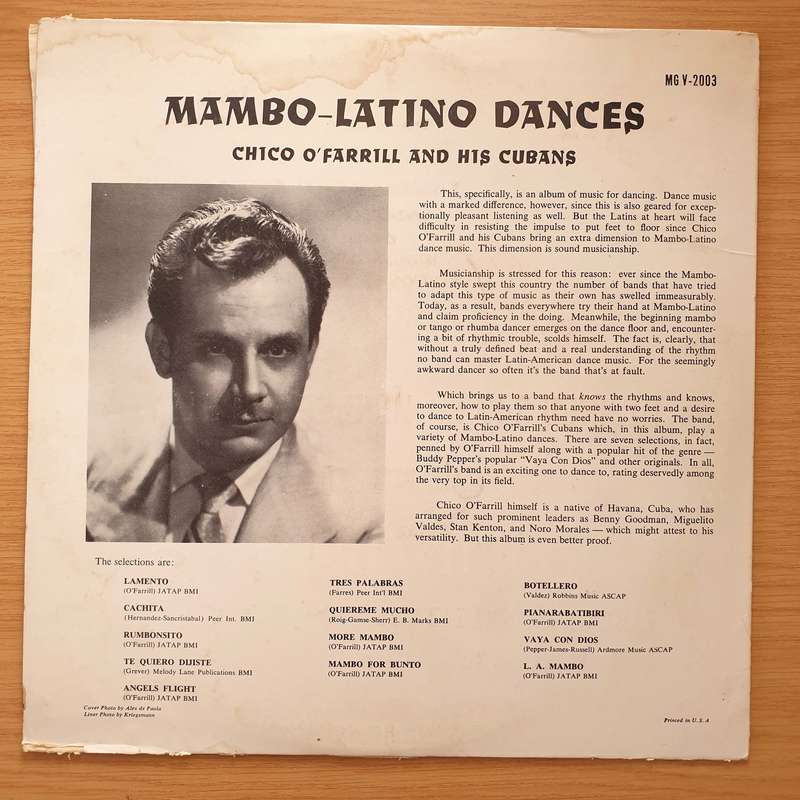 Chico O'Farrill And His Cubans  Mambo Latino Dances Chico O'Farrill Y All Stars Cubano - Mambo...