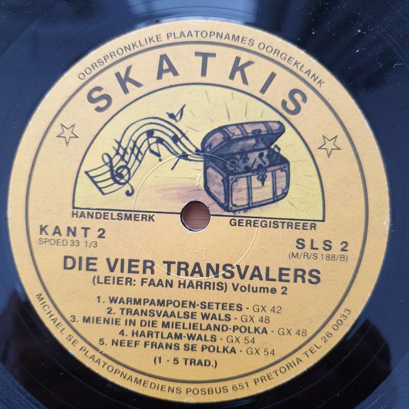 Die Vier Transvalers  Die Oorspronlike Vier Transvalers Volume 2  Vinyl LP Record - Very-Go...