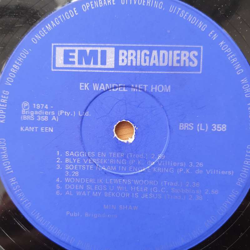 Min Shaw  Ek Wandel Met Hom - Vinyl LP Record - Very-Good- Quality (VG-) (minus)