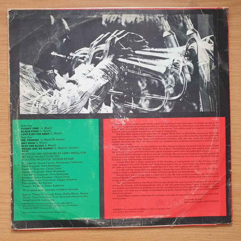 Donald Byrd  Black Byrd  - Vinyl LP Record - Very-Good- Quality (VG-) (minus)