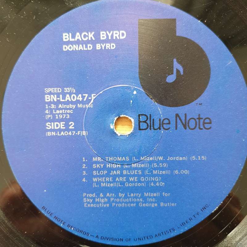 Donald Byrd  Black Byrd  - Vinyl LP Record - Very-Good- Quality (VG-) (minus)