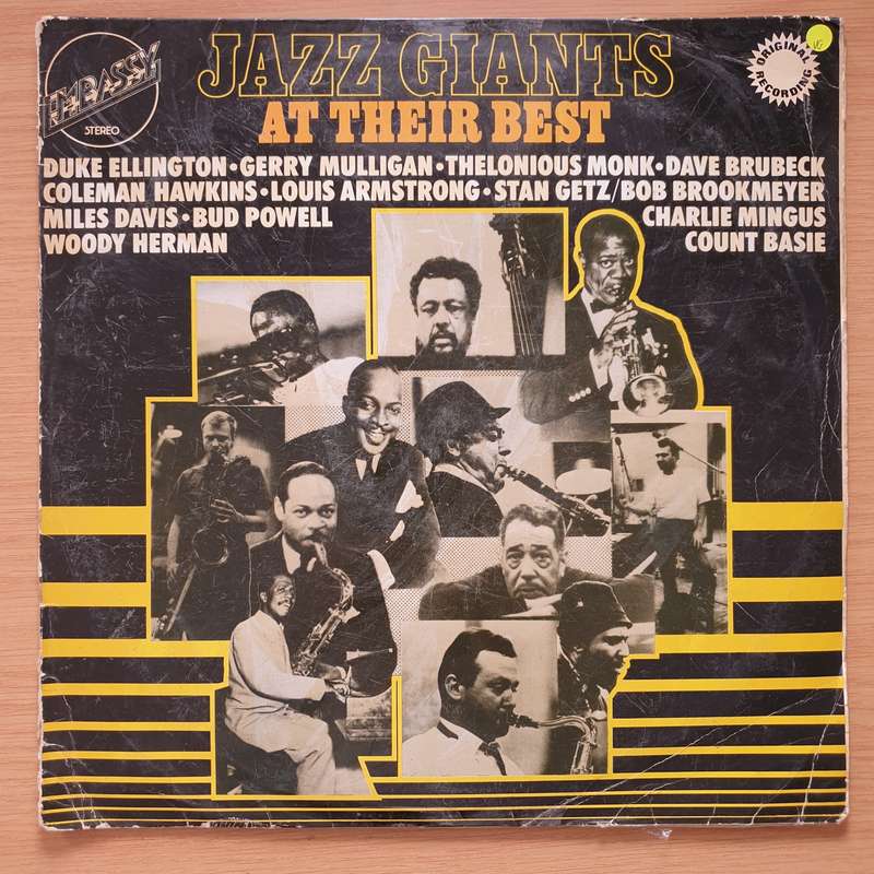 Jazz Giants At Their Best -  Vinyl LP Record - Very-Good Quality (VG)  (verry)