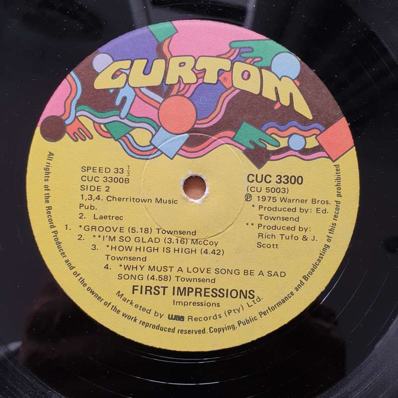 Impressions  First Impressions -  Vinyl LP Record - Very-Good Quality (VG)  (verry)