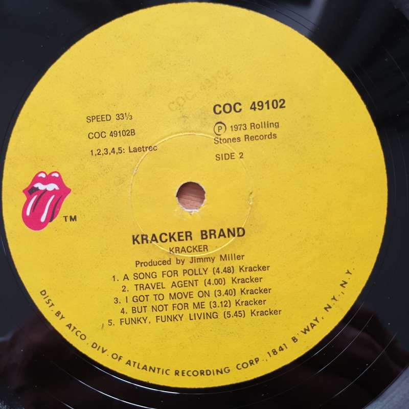 Kracker  Kracker Brand -  Vinyl LP Record - Very-Good Quality (VG)  (verry)
