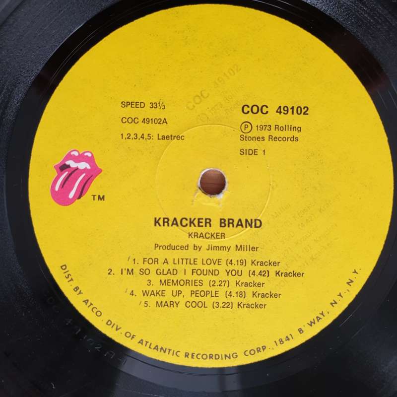 Kracker  Kracker Brand -  Vinyl LP Record - Very-Good Quality (VG)  (verry)