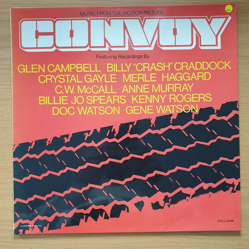 Convoy (Motion Picture Soundtrack)  Vinyl LP Record - Very-Good+ Quality (VG+) (verygoodplus)
