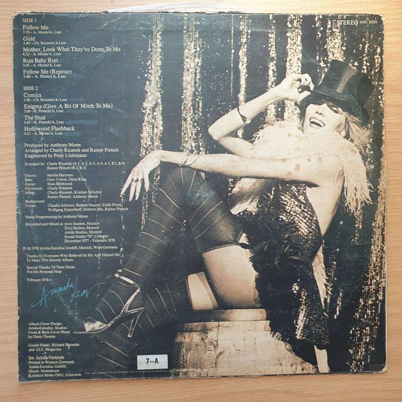 Amanda Lear  Sweet Revenge (Rhodesia/Zimbabwe) -  Vinyl LP Record - Very-Good Quality (VG)  (v...