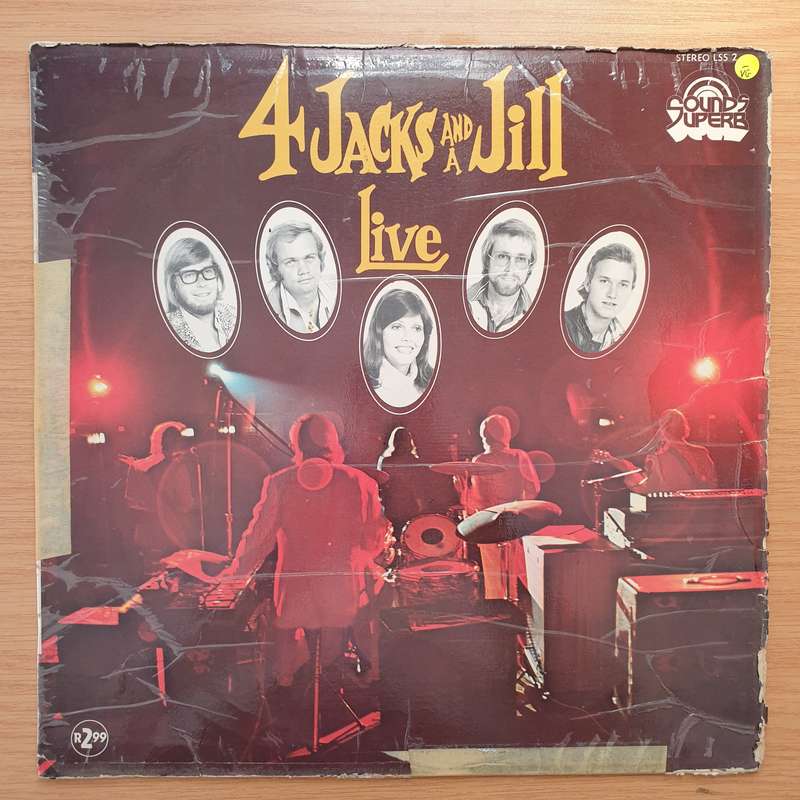4 (Four) Jacks and a Jill - Live - Vinyl LP Record - Very-Good- Quality (VG-) (minus)