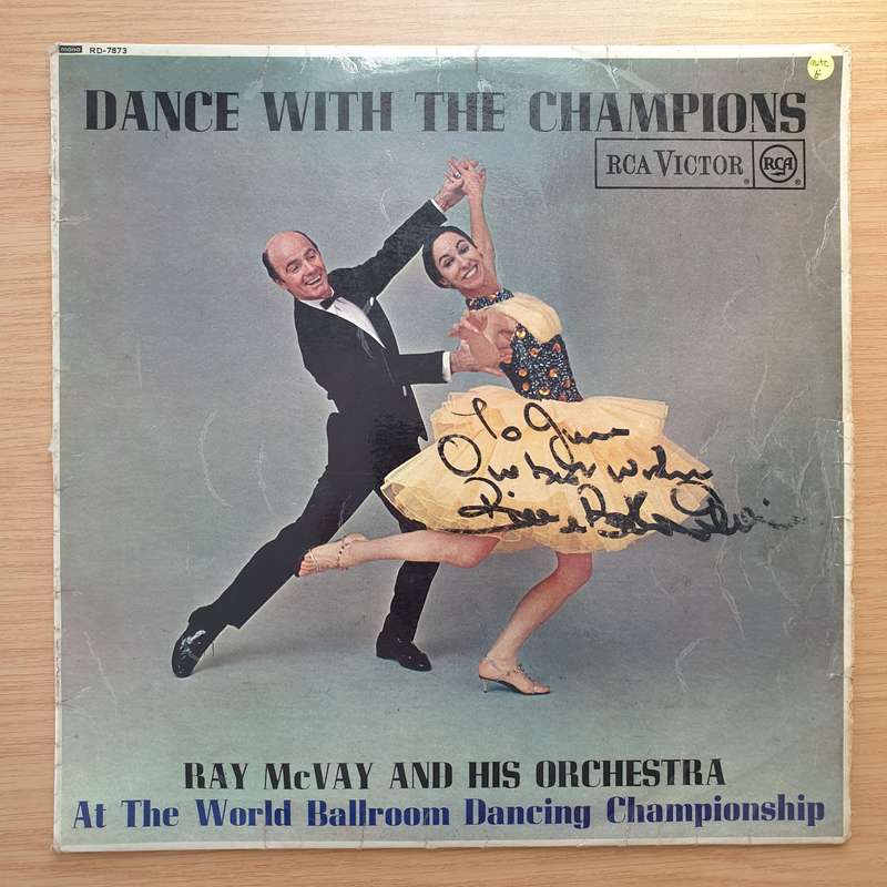 Ray McVay & His Orchestra  Dance With The Champions - Autographed - Vinyl LP Record  - Good Qu...