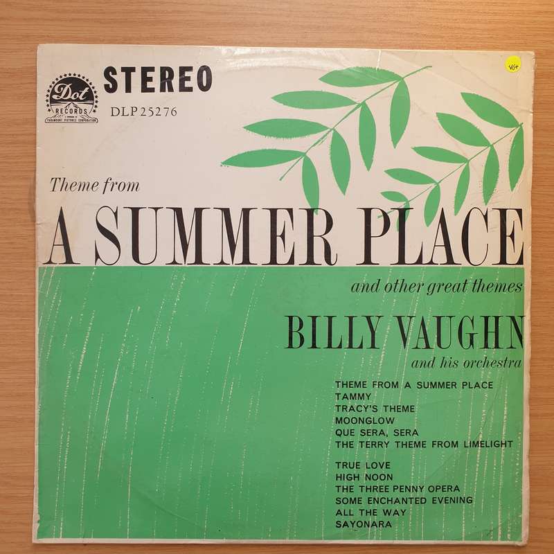 Billy Vaughn And His Orchestra  Theme From A Summer Place  - Vinyl LP Record - Very-Good+ Qual...