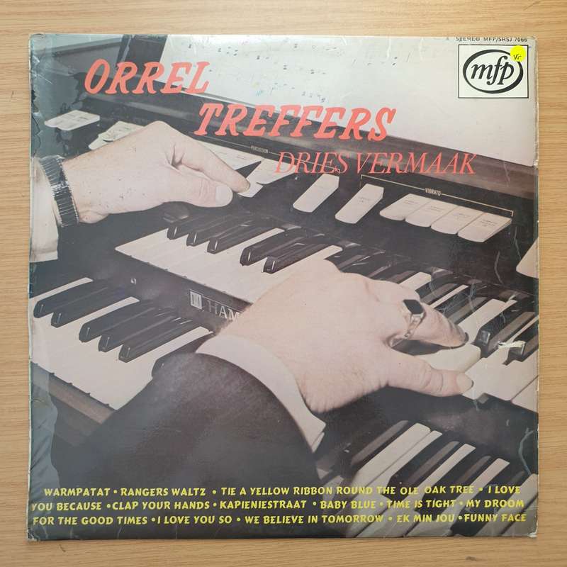 Dries Vermaak - Orrel Treffers  Vinyl LP Record - Very-Good Quality (VG)  (verry)