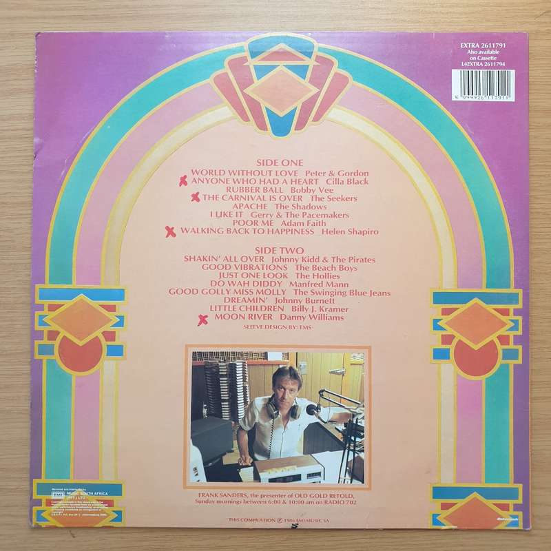 702 - Old Gold Retold with Frank Sanders  Vinyl LP Record - Very-Good Quality (VG)  (verry)