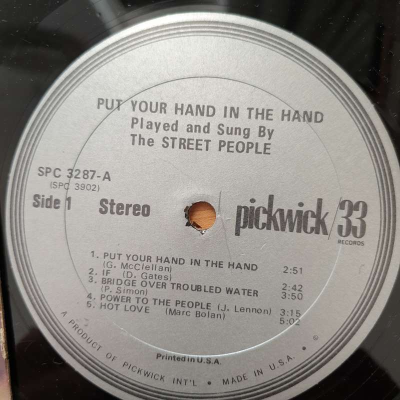 The Street People  Put Your Hand In The Hand - Vinyl LP Record - Very-Good+ Quality (VG+) (ver...