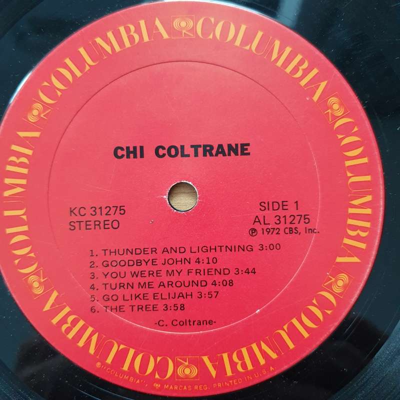 Chi Coltrane  Chi Coltrane (US Pressing) - Vinyl LP Record - Very-Good- Quality (VG-) (minus)