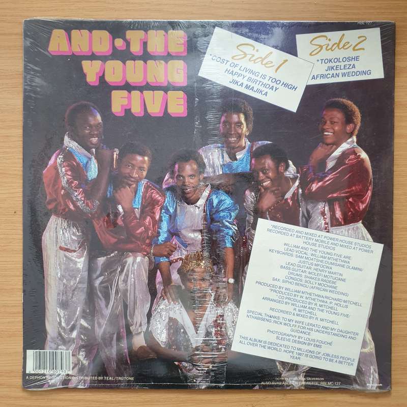 William & The Young Five  Cost Of Living Is Too High -  Vinyl LP Record - Sealed