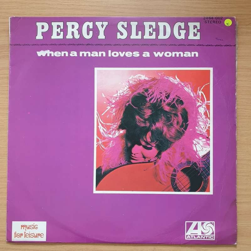 Percy Sledge  When A Man Loves A Woman  Vinyl LP Record - Very-Good Quality (VG)  (verry)