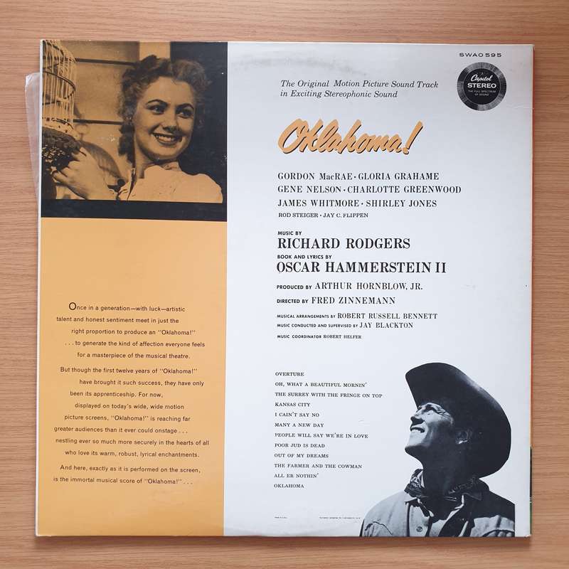 Rodgers And Hammerstein  Oklahoma (US Pressing) - Vinyl LP Record - Very-Good+ Quality (VG+)