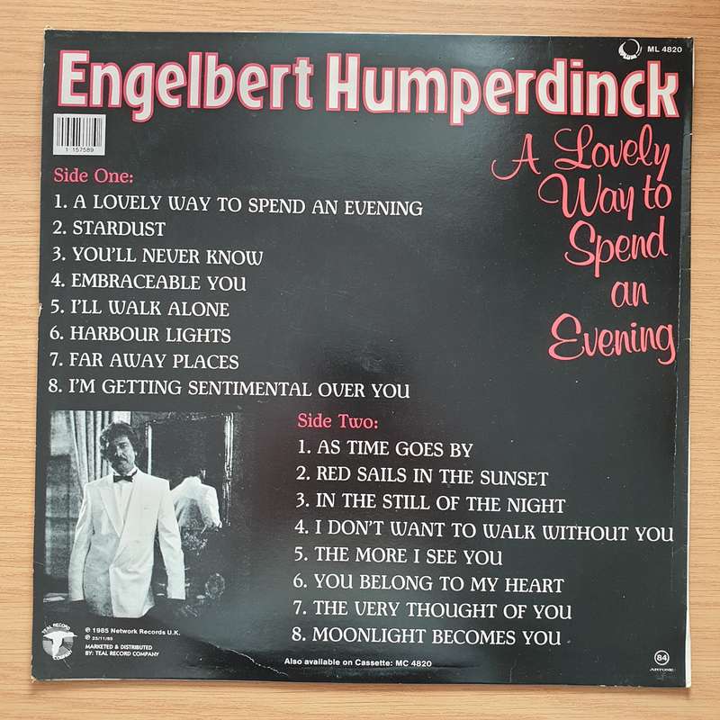 Engelbert Humperdinck  A Lovely Way To Spend An Evening - Vinyl LP Record - Very-Good+ Quality...