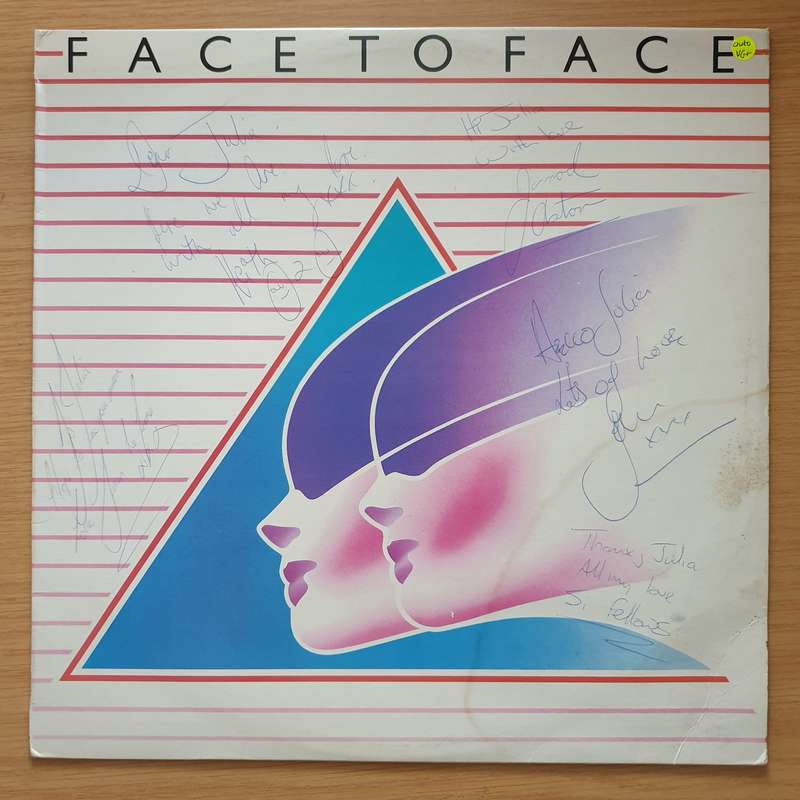 Face to Face - Face to Face - Autographed by Band - Vinyl LP Record - Very-Good+ Quality (VG+) (v...