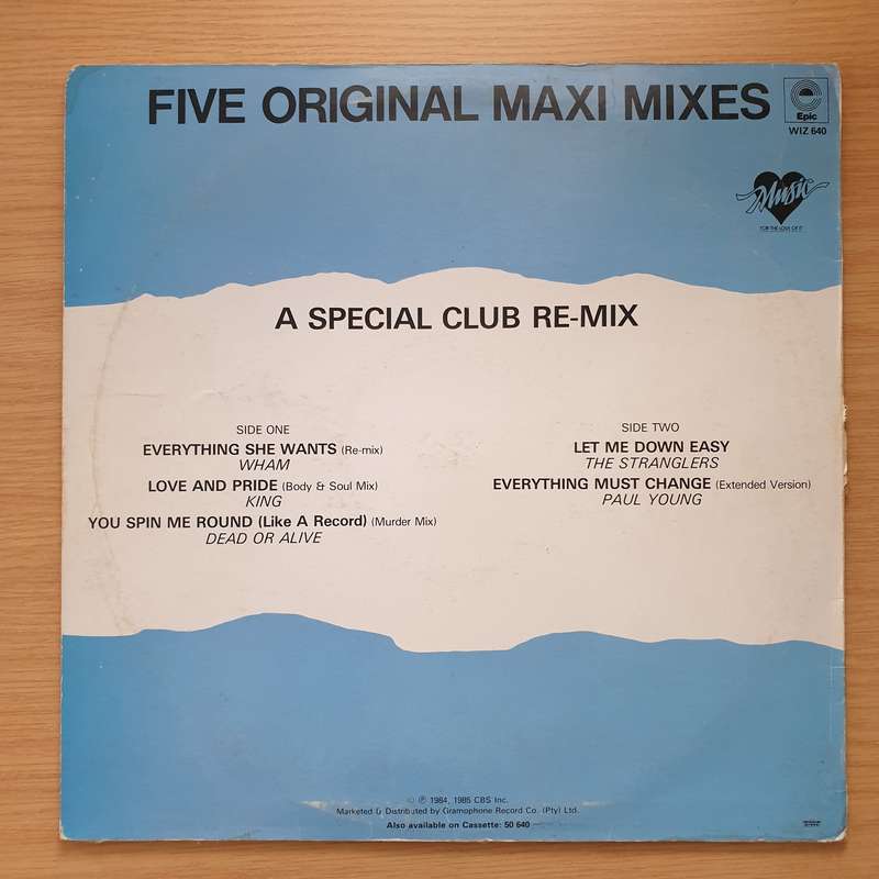 Maxi Trax Collection (Dead or Laive, Stranglers....)  Five Original Maxi Maxis -  Vinyl LP ...