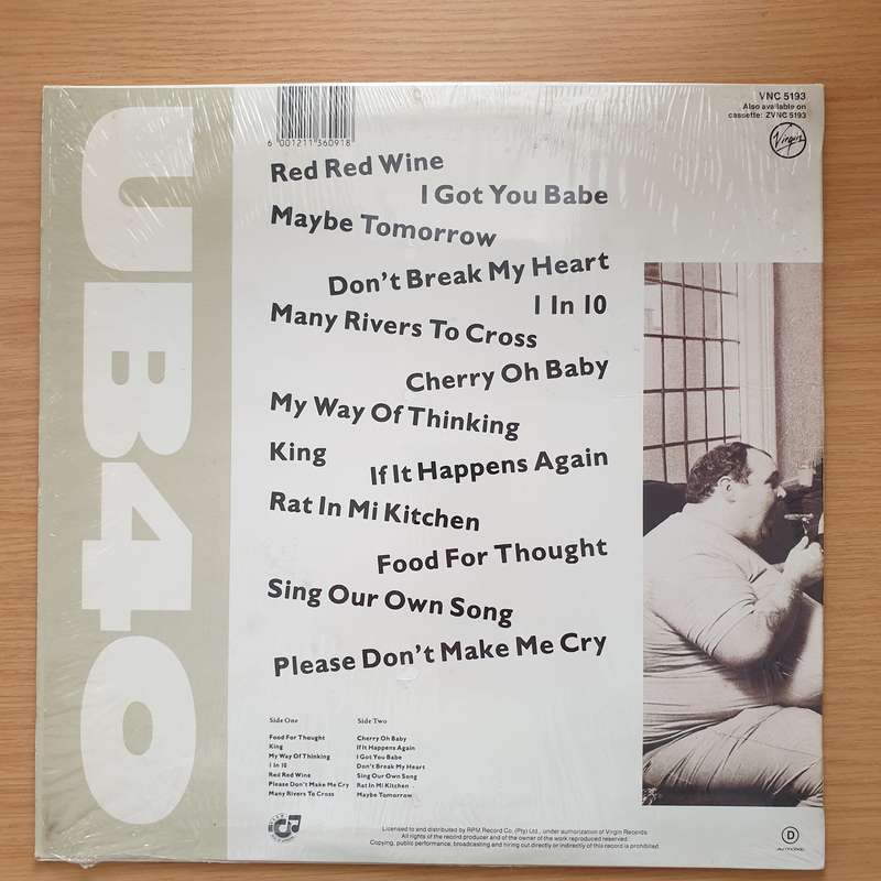 UB40  The Best Of UB40 - Volume One - Vinyl LP Record  (VG+)