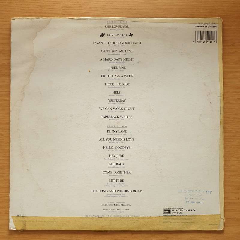 The Beatles  20 Greatest Hits - Vinyl LP Record - Very-Good+ Quality (VG+)