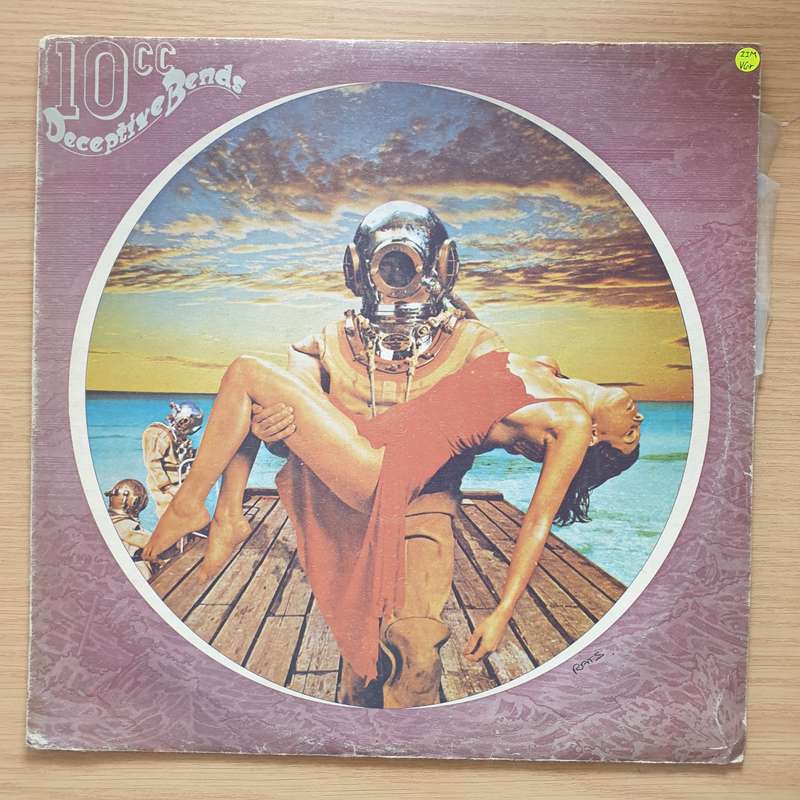 10cc - Deceptive Bends  (Rhodesia/Zimbabwe) (Rare Release) - Vinyl LP Record - Very-Good+ Quality...