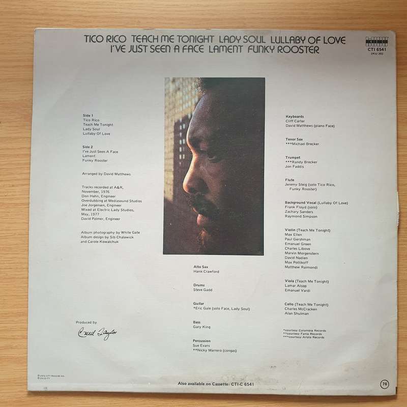 Hank Crawford  Tico Rico - Vinyl LP Record - Very-Good+ Quality (VG+) (verygoodplus)