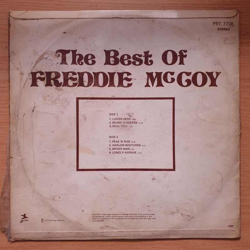 Freddie McCoy  The Best Of Freddie McCoy -  Vinyl LP Record - Very-Good Quality (VG) (verygood)