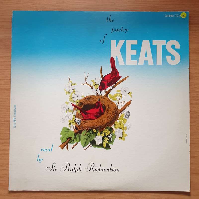 Keats - Ralph Richardson  The Poetry Of Keats - Vinyl LP Record - Very-Good+ Quality (VG+) (ve...