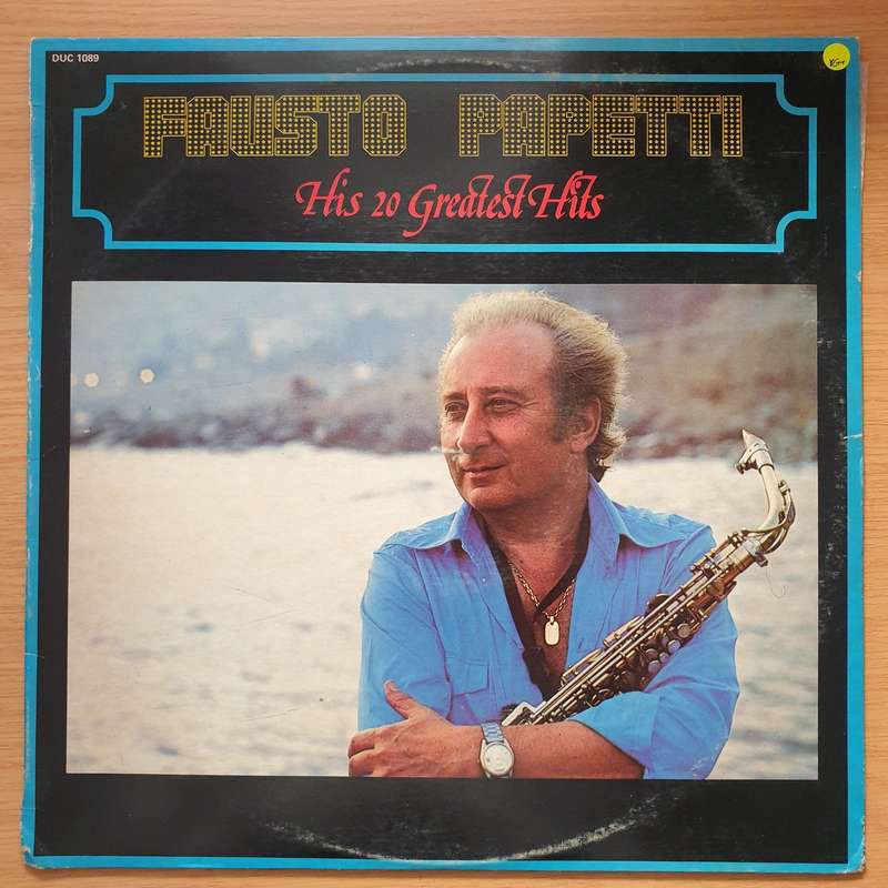 Fausto Papetti  His 20 Greatest Hits - Vinyl LP Record - Very-Good+ Quality (VG+) (verygoodplus)