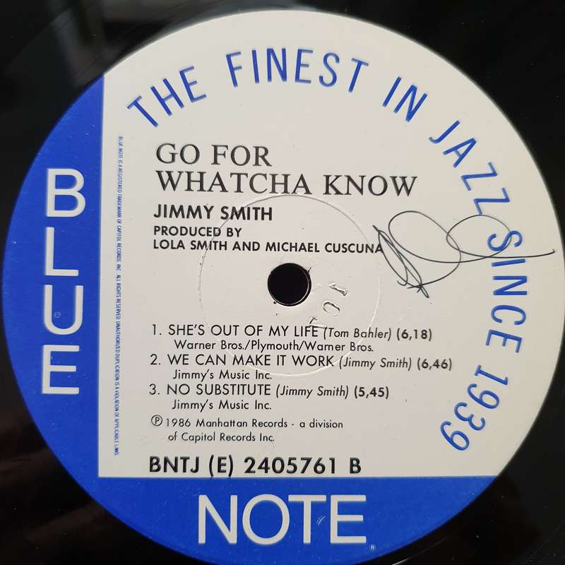 Jimmy Smith  Go For Whatcha Know - Vinyl LP Record - Very-Good+ Quality (VG+) (verygoodplus) (D)