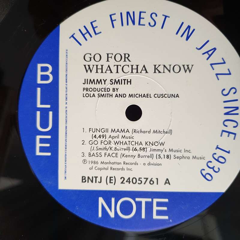 Jimmy Smith  Go For Whatcha Know - Vinyl LP Record - Very-Good+ Quality (VG+) (verygoodplus) (D)