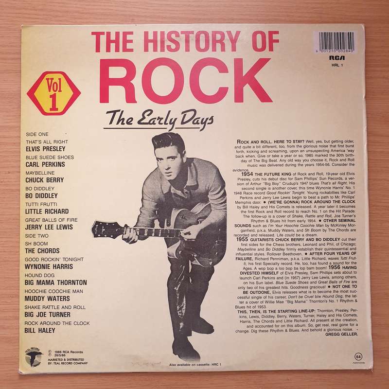 The History of Rock - Vol 1 - Original Artists - Vinyl LP Record - Very-Good+ Quality (VG+) (very...