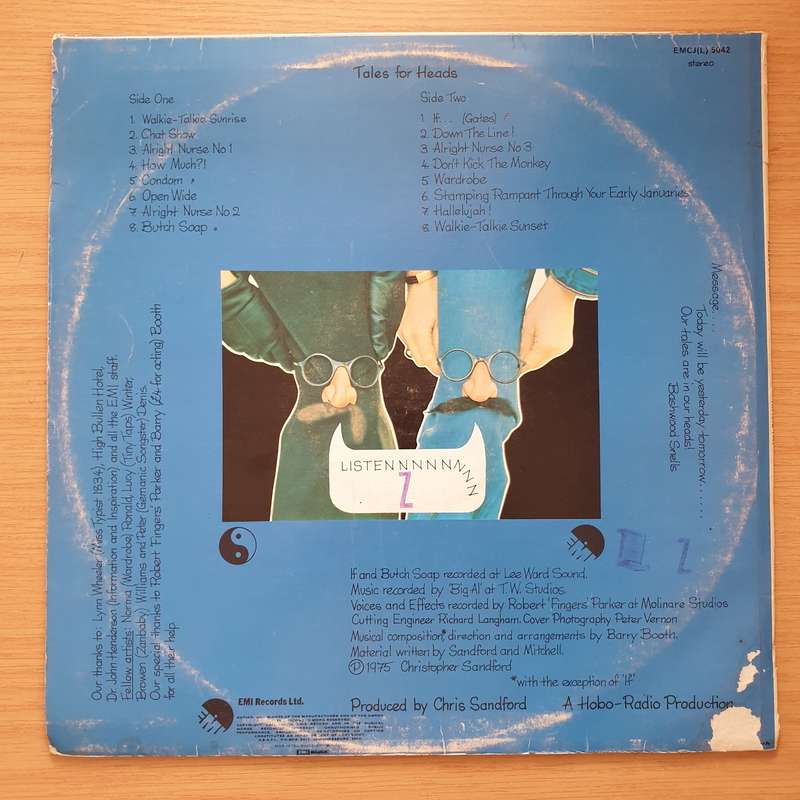 Yin And Yan  Tales For Heads  Vinyl LP Record - Very-Good+ Quality (VG+) (verygoodplus)
