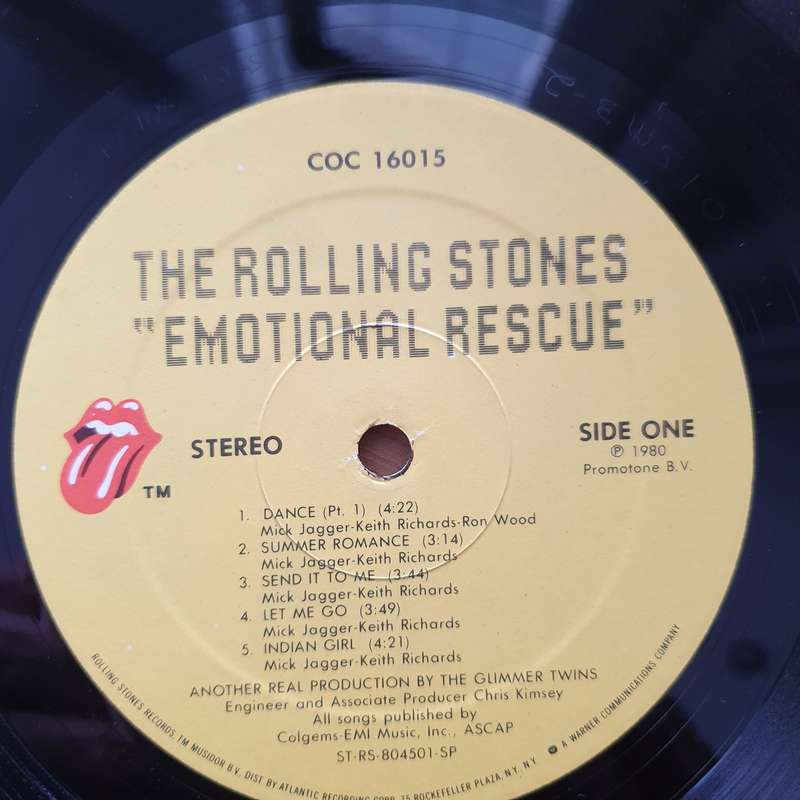 The Rolling Stones - Emotional Rescue (US Pressing) - Vinyl LP Record - Very-Good+ Quality (VG+) ...