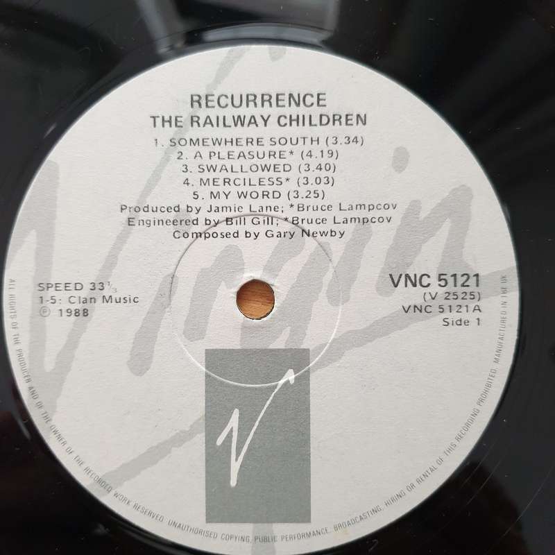 The Railway Children  Recurrence  - Vinyl LP Record - Very-Good+ Quality (VG+)