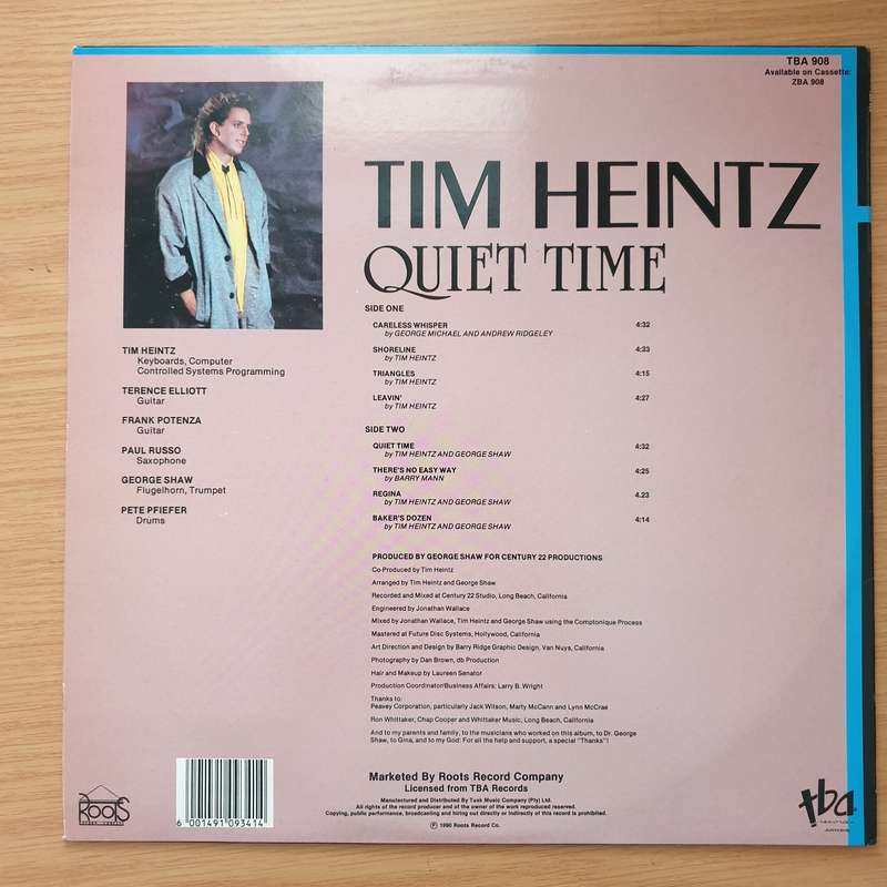 Tim Heintz  Quiet Time - Vinyl LP Record - Very-Good+ Quality (VG+) (verygoodplus)