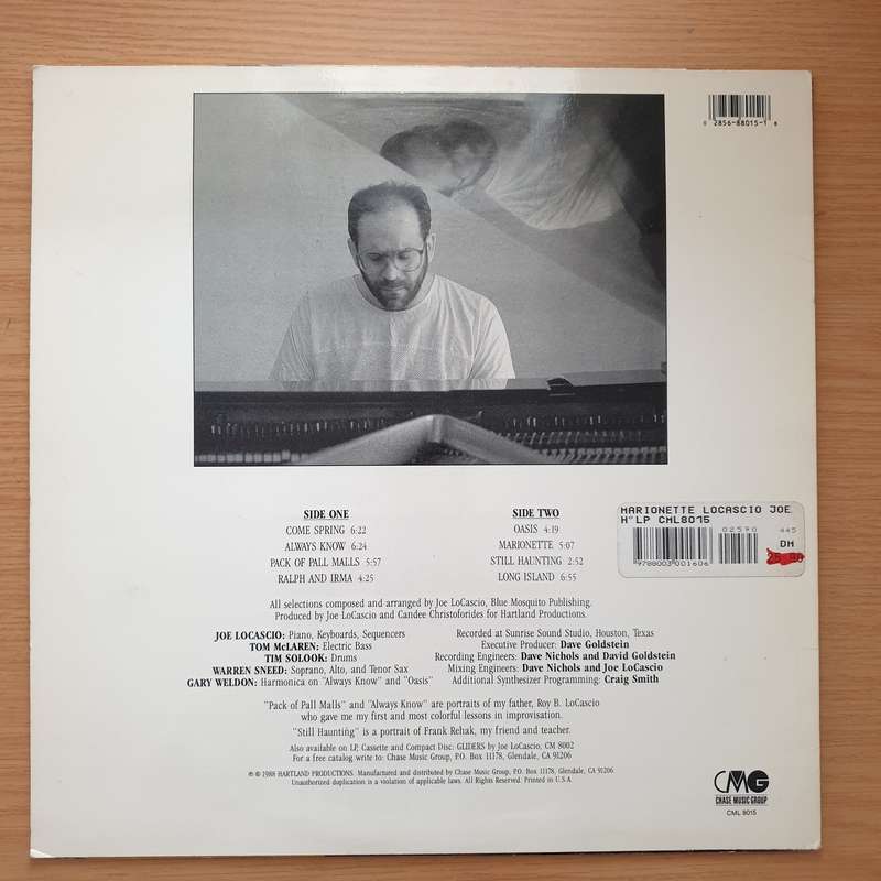 Joe LoCascio  Marionette - Vinyl LP Record - Very-Good+ Quality (VG+) (verygoodplus) (D)