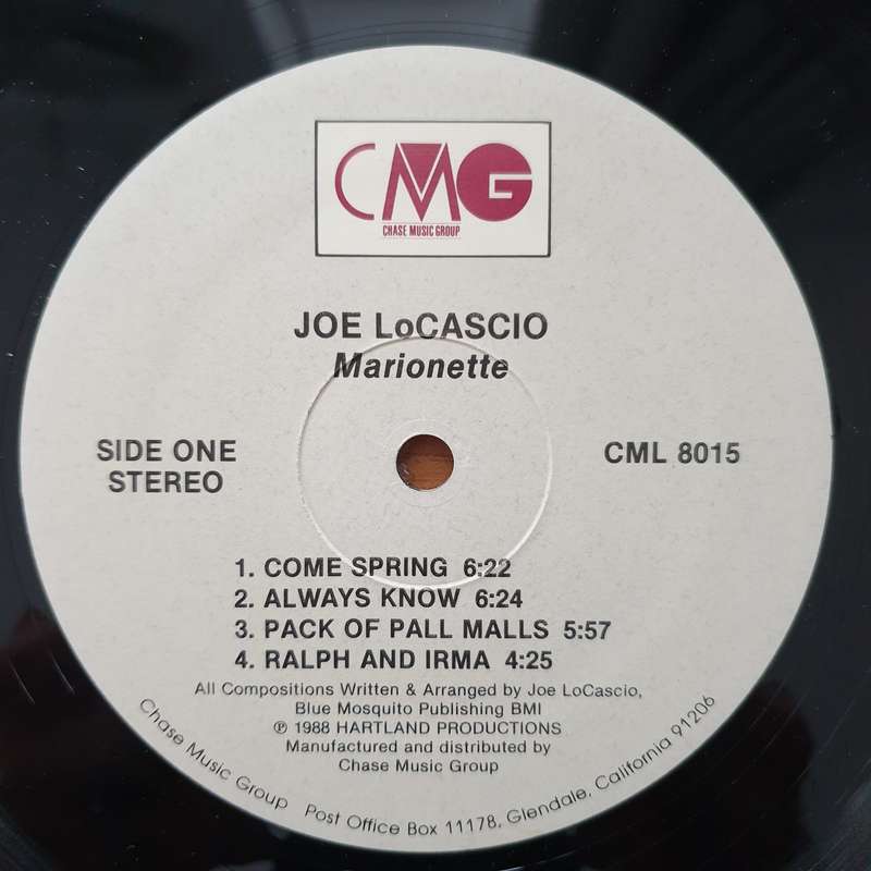 Joe LoCascio  Marionette - Vinyl LP Record - Very-Good+ Quality (VG+) (verygoodplus) (D)